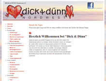 Tablet Screenshot of dick-und-duenn-nordwest.de